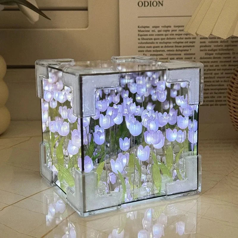 Cubo Infinito de Flores