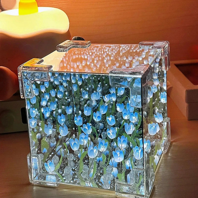 Cubo Infinito de Flores